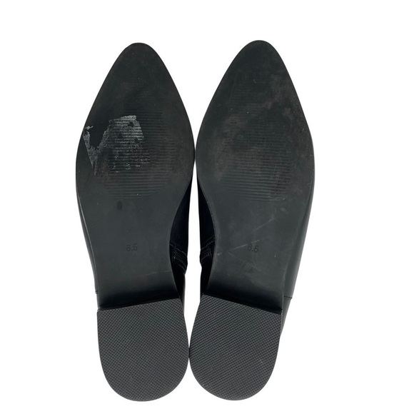 NWOT Gianni Fermani Black Leather Ankle Booties Boots, Sz 6.5 - Picture 9 of 14